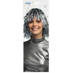 Metallisk Paryk Sølv