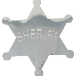 Metal Sherifstjerne Sølv