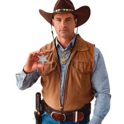 Metal Sherifstjerne Sølv