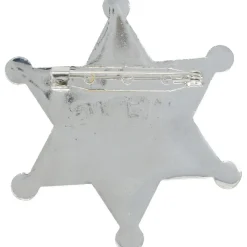 Metal Sherifstjerne Sølv