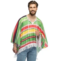 Mexicansk Poncho Multifarvet