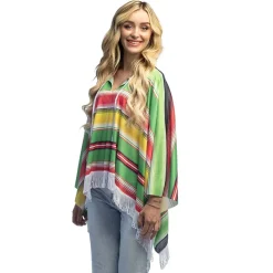 Mexicansk Poncho Multifarvet