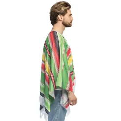 Mexicansk Poncho Multifarvet