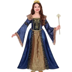 Middelalder Dronning Børnekostume
