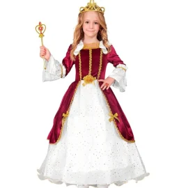 Middelalder Prinsesse Børnekostume Rød