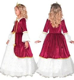 Middelalder Prinsesse Børnekostume Rød
