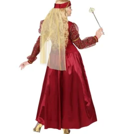 Middelalder Prinsesse Kostume Rød