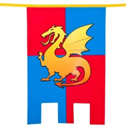 Middelalder Våbenskjold Flagguirlande