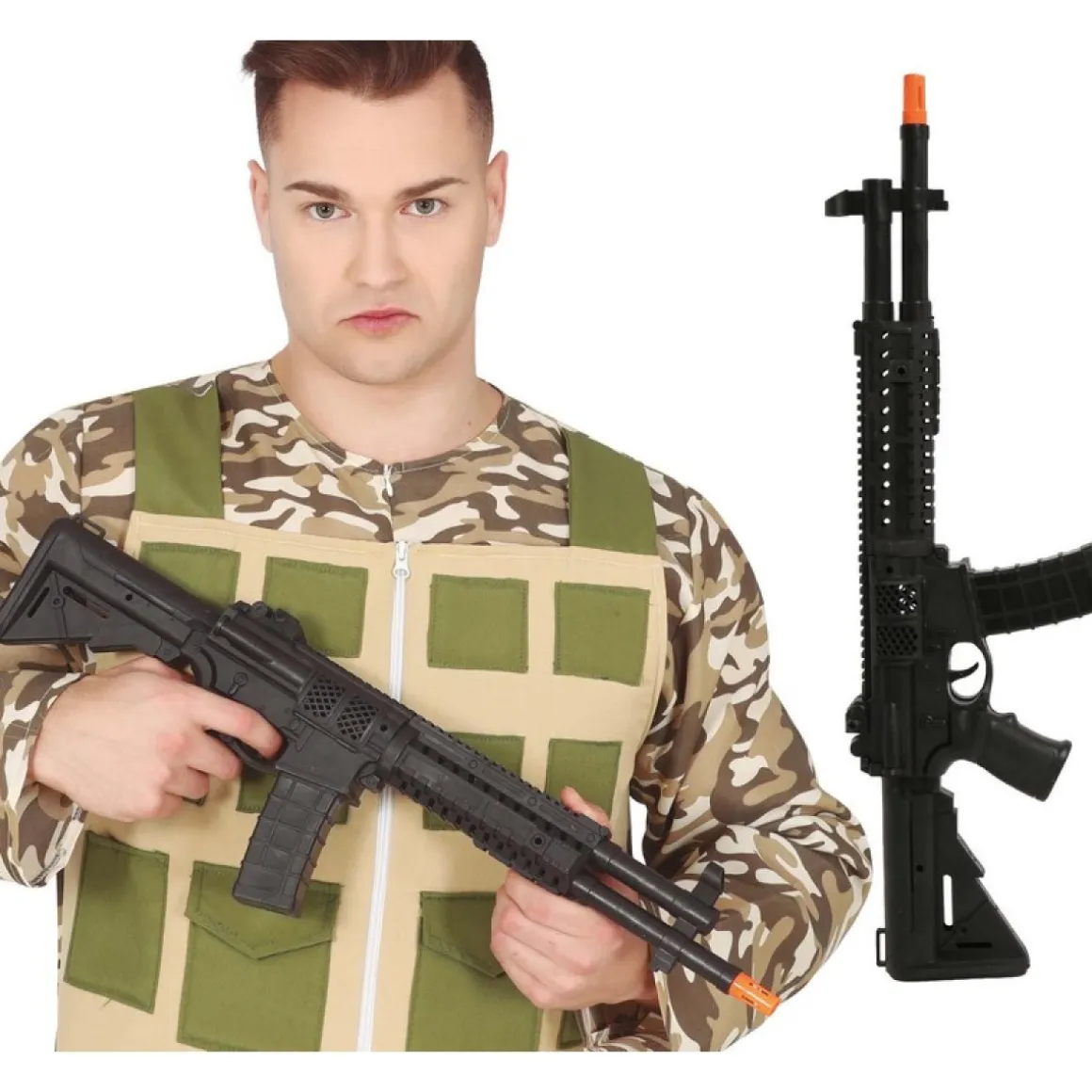 Militær Legetøjsriffel Sort
