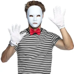 Mime Maske Hvid
