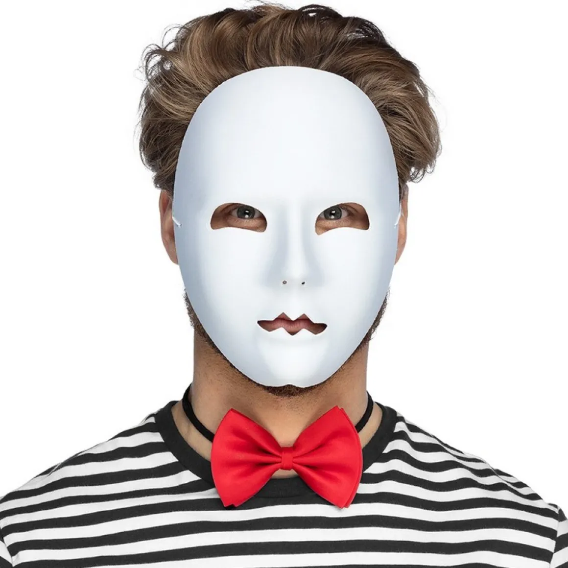 Mime Maske Hvid