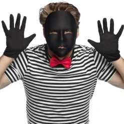 Mime Maske Sort