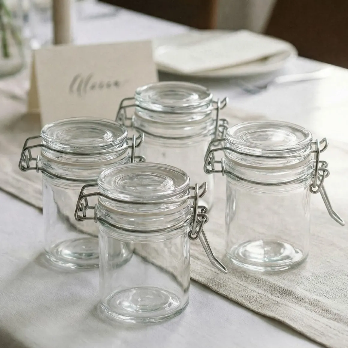 Mini Hermetisk Glas Krukke Transparent