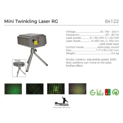 Mini Laser Projektor Rød/Grøn