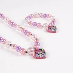 Minnie Mouse® Halskæde & Armbånd Lyserød