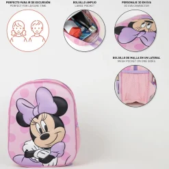 Minnie Mouse® Prikket Rygsæk Lyserød