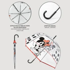 Minnie Mouse® Prikket Transparent Paraply