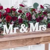 Mr & Mrs Skilt Træ Hvid
