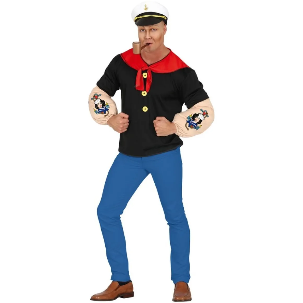 Muskuløs Sømand Kostume