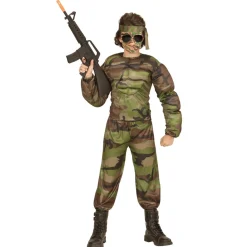 Muskuløs Soldat Børnekostume