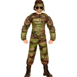 Muskuløs Soldat Børnekostume