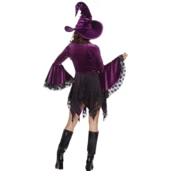 Mystisk Heksekjole Kostume Lilla