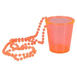 Neon Shotglas Halskæde Orange