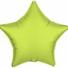 Neon Stjerne Folieballon Gul