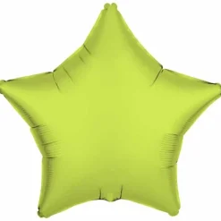 Neon Stjerne Folieballon Gul