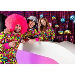 Neon Afro Paryk Pink