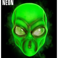 Neon Alien Maske Grøn