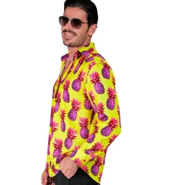 Neon Ananas Skjorte Gul