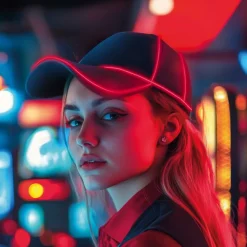 Neon LED Kasket Blå