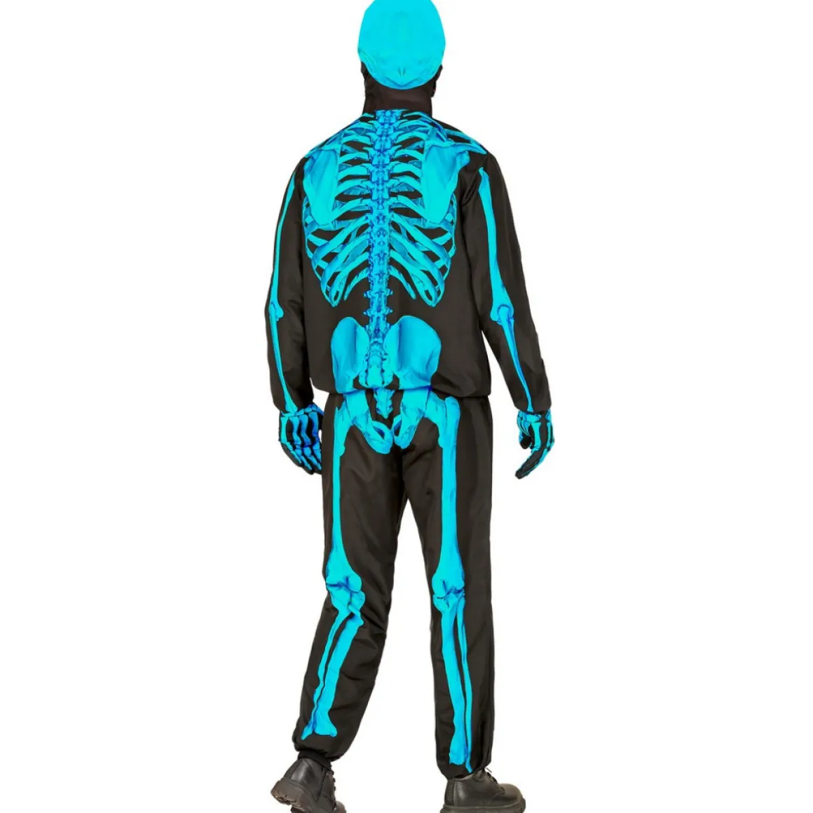 Neon Skelet Børnekostume Turkis