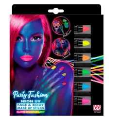 Neon UV Makeupblyanter 6-pak