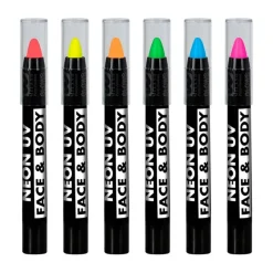 Neon UV Makeupblyanter 6-pak