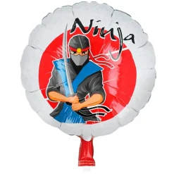 Ninja Party Rund Folieballon