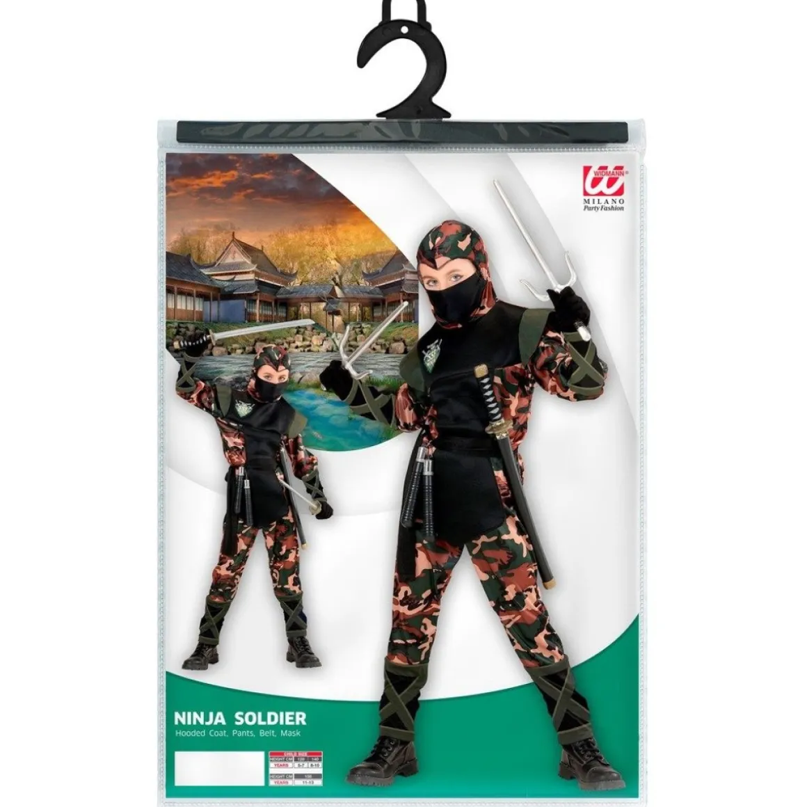 Ninja Soldat Børnekostume