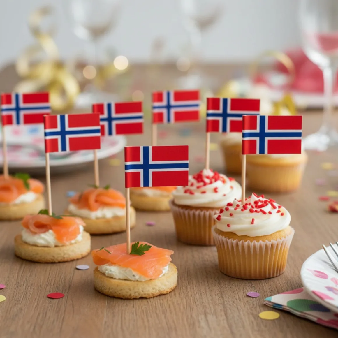 Norge Flag Madpinde