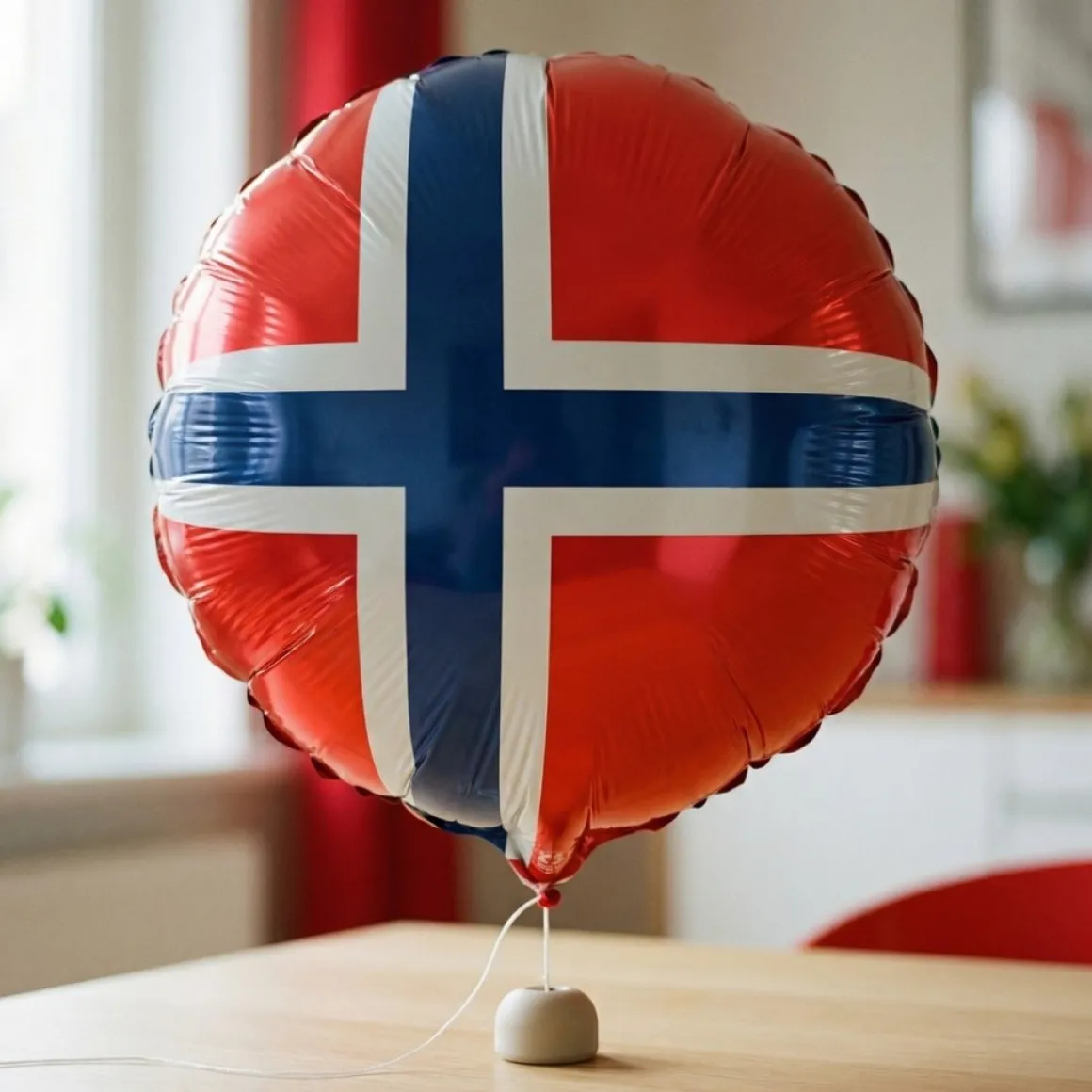 Norge Folieballon Rund