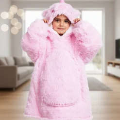 Noxxiez® Enhjørning Tæppehoodie Til Børn
