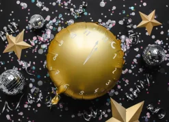 Nytårsklokke Folieballon Guld