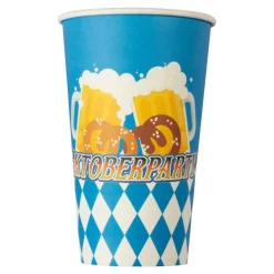 Oktoberfest Papkrus Blå/Hvid