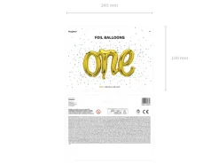 One Folieballon Guld