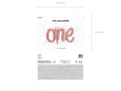 One Folieballon Rosaguld
