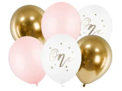 One Ballonbuket Pastel Lyserød