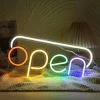 Open Neonskilt Regnbue