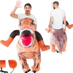 Oppustelig T-Rex Carry Me Kostume