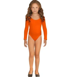 Orange Langærmet Body Børnekostume