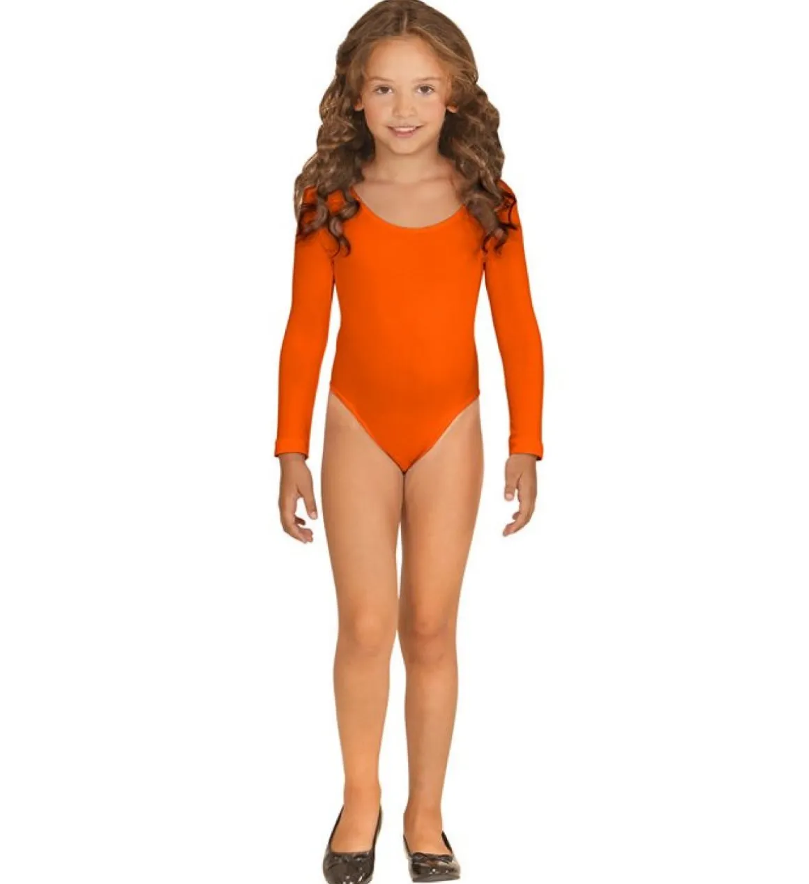 Orange Langærmet Body Børnekostume